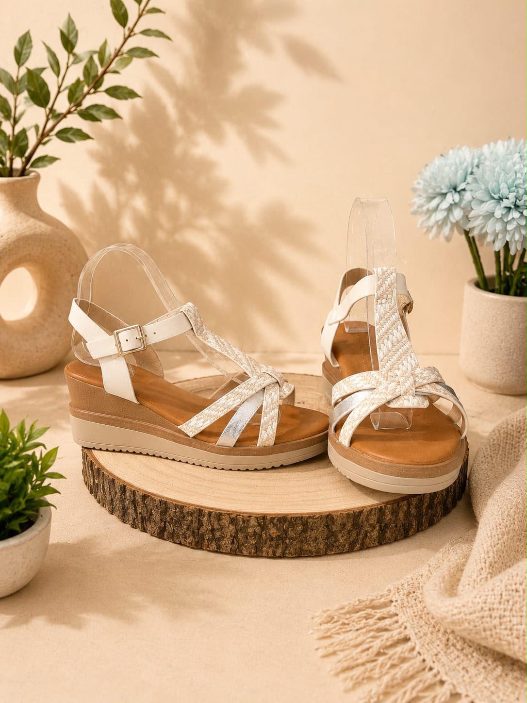 Sandalia Lara Beige