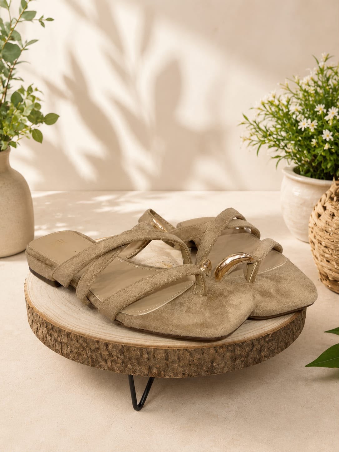 Sandalia Elsa Beige