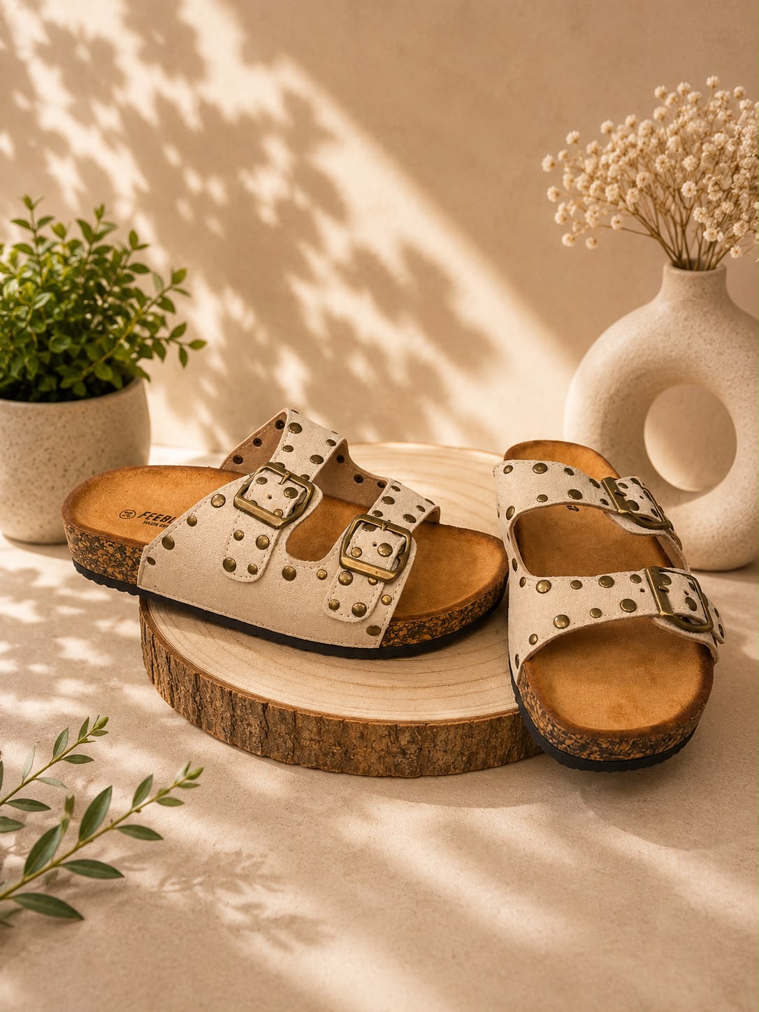 Sandalia Olivia Beige