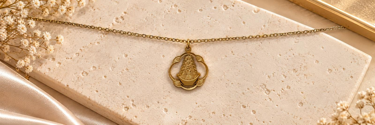 Collar Acero Virgen Del Rocio