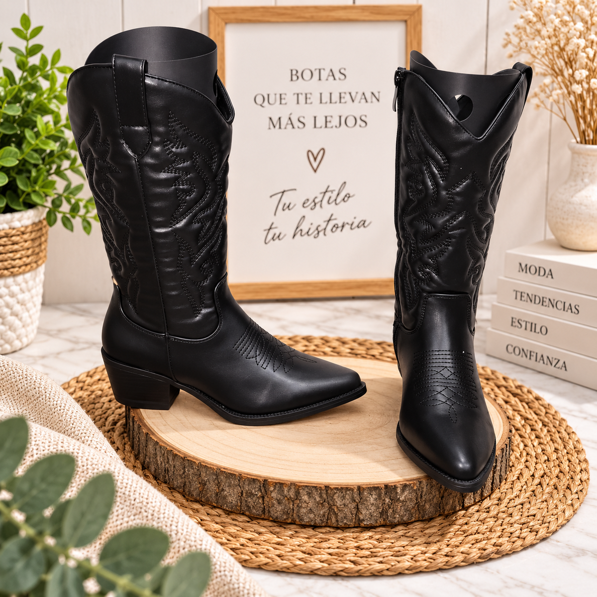 Bota Cowboy Oscura