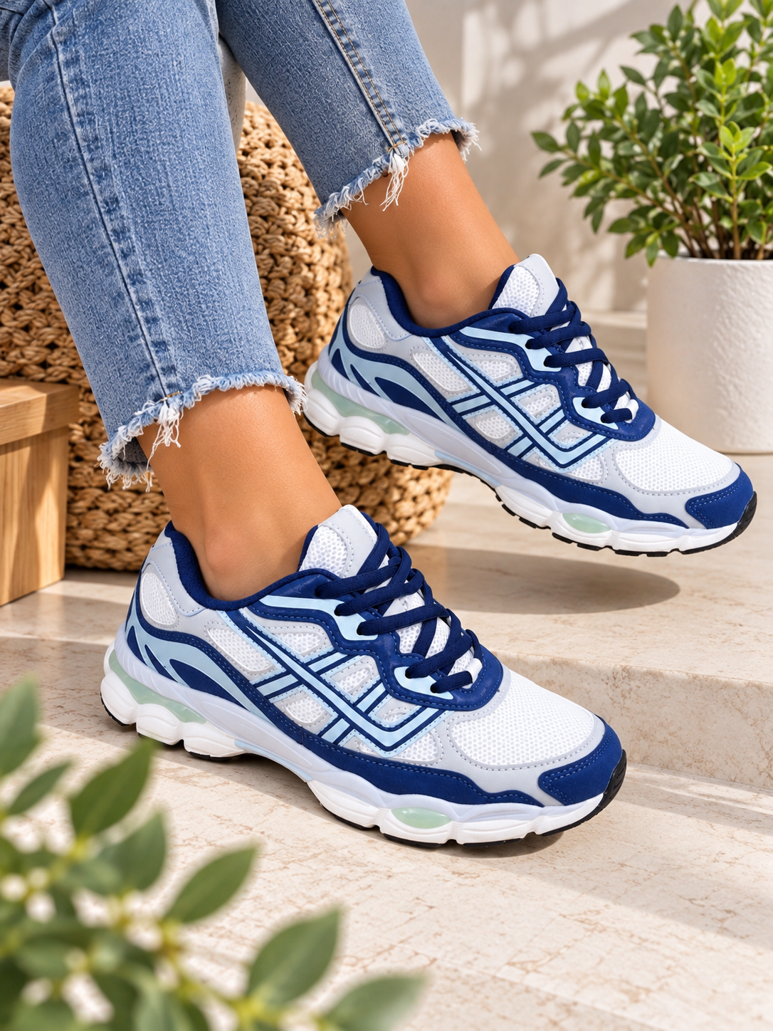 Zapatillas Asic Azul
